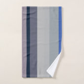 Rayures ondulées violettes et bleues (Serviette à main)