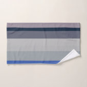 Rayures ondulées violettes et bleues (Serviette à main)