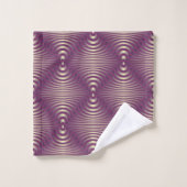 Rayures optiques violettes (Gant de toilette)