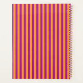 Rayures orange violet motif sans fin (Dos)