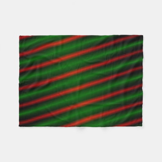 Rayures ou lignes rouges et vertes couverture (Devant (Horizontal))