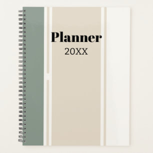 Rayures pastel vert sauge et beige