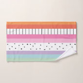 Rayures Pop Whimsical (Serviette à main)