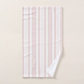 rayures rose et blanche (Serviette à main)