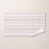 rayures rose et blanche (Serviette à main)