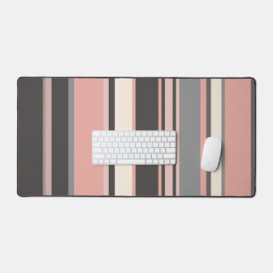 Rayures rose et gris du milieu du siècle moderne