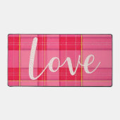 RAYURES ROSE PLAID AVEC LE MOT AMOUR (Recto)