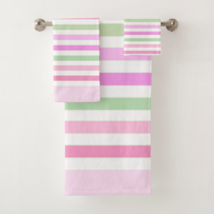 Rayures, rose, vert