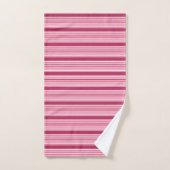 Rayures roses (Serviette à main)