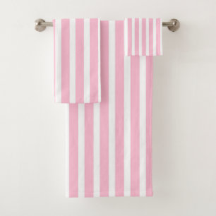 Rayures roses et blanches molles verticales