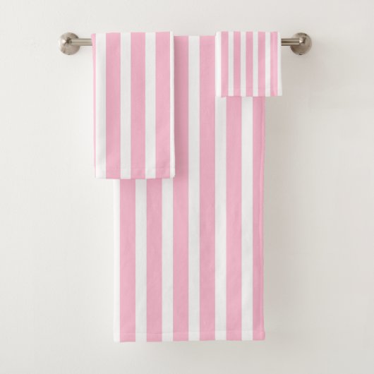 Rayures roses et blanches molles verticales (En situation)