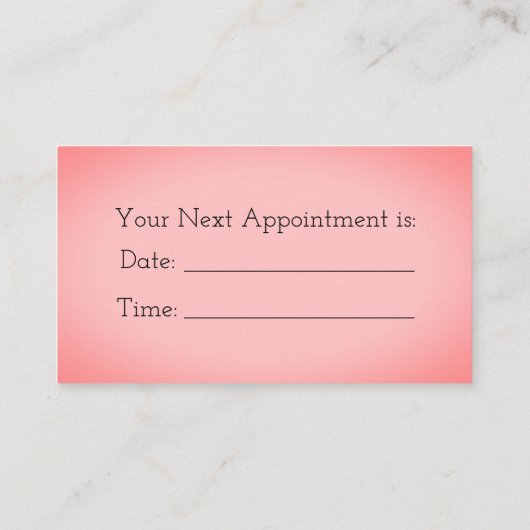 Rayures roses et carte de visite floral (Dos)