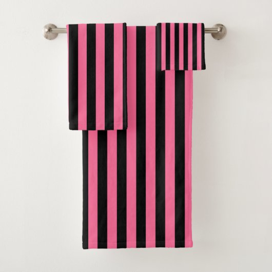 Rayures roses et noires verticales (En situation)