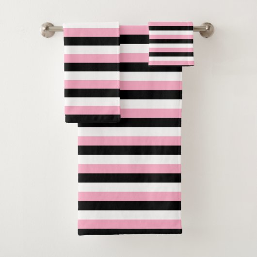 Rayures roses, noires, blanches (En situation)