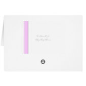 Rayures roses sur fond blanc (Dos Horizontal)