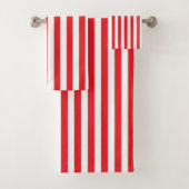 Rayures rouges et blanches verticales (En situation)