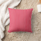 Rayures rouges roses, Moderne, Élégant Coussin de (Couverture)