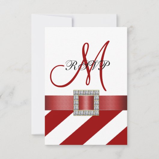 Rayures rouges, Ruban, Réponse initiale au mariage (Devant)