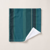Rayures sarcelle (Gant de toilette)