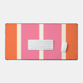 Rayures Simples en Rose, Orange et Crème (Clavier et souris)