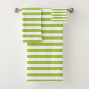 Rayures vert pomme et blanches