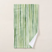 Rayures Vertes (Serviette à main)