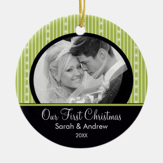 Rayures vertes et noires de premier ornement de (Devant)