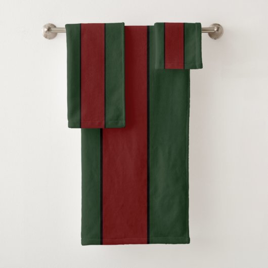 Rayures vertes et rouges de Noël classiques (En situation)