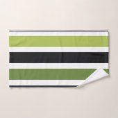 Rayures Vertes Noires (Serviette à main)