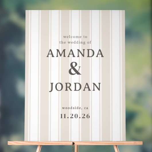 Rayures Verticales Beige Élégantes (Neutre)