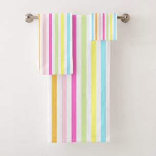 Rayures verticales en couleurs pastel multicolores