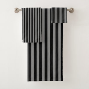 Rayures verticales noir gris Motif rayé Chic
