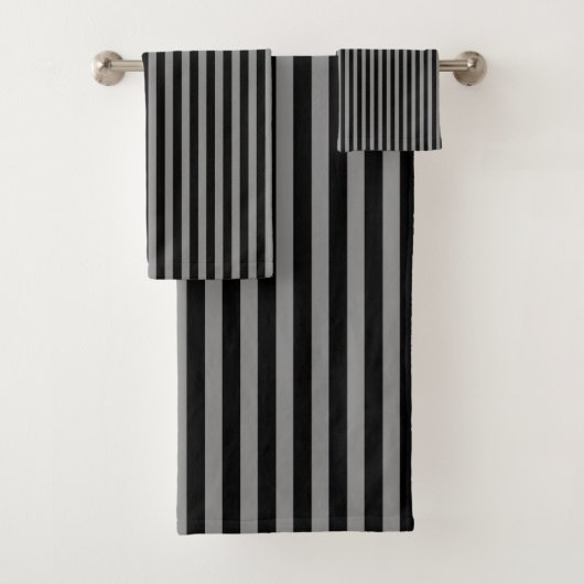 Rayures verticales noir gris Motif rayé Chic (En situation)