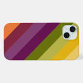 RAYURES VIOLET VERT ORANGE JAUNE (Verso Horizontal)