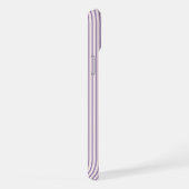 Rayures Violettes Chic et Rangées de Fleurs Violet (Côté droit)