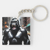 razende gorilla sleutelhanger (Achterkant)
