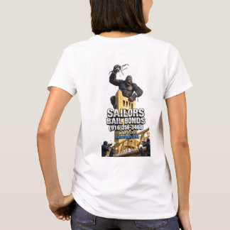 Razende Koning Gorilla Over de Tower Bridge T-shirt