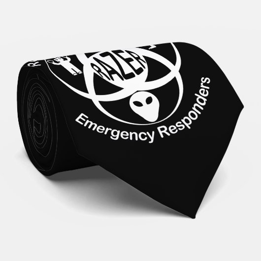 RAZER: Robot, Alien, Zombie Emergerncy Responders Stropdas (Opgerold)