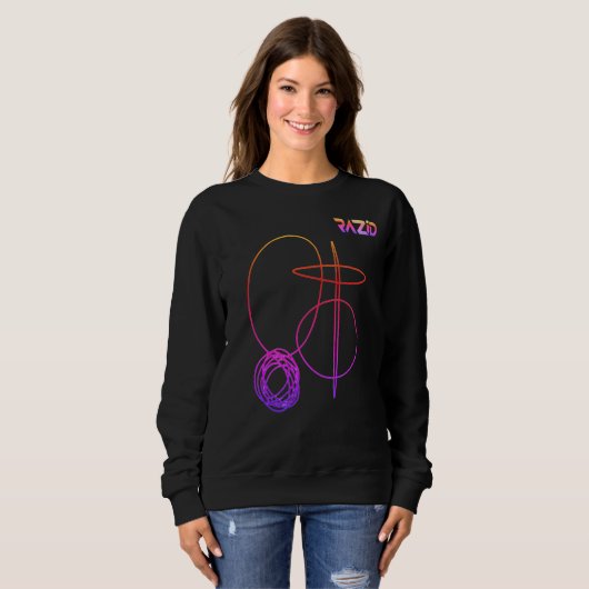 RAZID Abstract Line Art Sweatshirt (Devant entier)