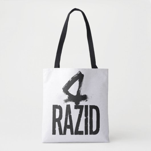 RAZID Minimal Brush Typography Tote Bag – Modern (Devant)