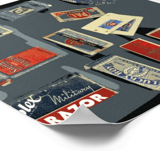  Razor Blade Brands Poster (Hoek)