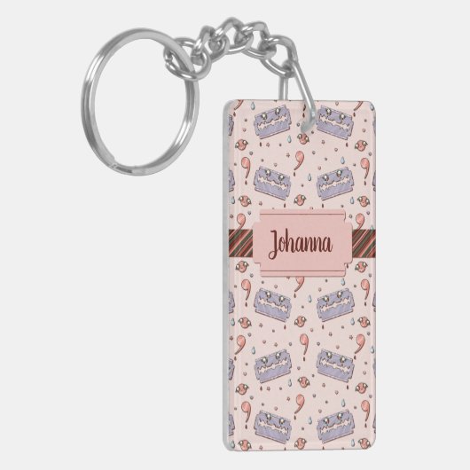  Razor Blade Semicolon Yami Kawaii Sleutelhanger (Voorkant Links)