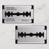 Razor Blade Visitekaartje (Voorkant / Achterkant)