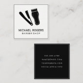 Razor- en Haarclippers Vierkante Visitekaartje (Voorkant / Achterkant)