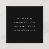 Razor- en Haarclippers Vierkante Visitekaartje (Achterkant)