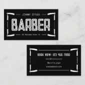 Razor lijst barber stijl visitekaartje (Voorkant / Achterkant)