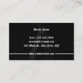 Razor mobile Barber shop retro Visitekaartje (Achterkant)