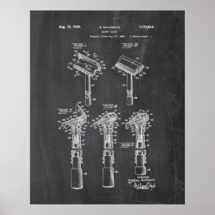 Razor Patent Poster