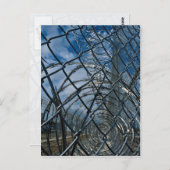 Razor wire, gevangenis briefkaart (Voorkant / Achterkant)