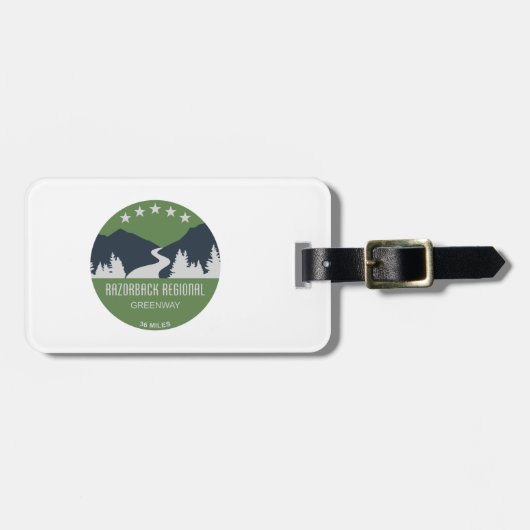 Razorback Regional Greenway Bagagelabel (Voorkant horizontaal)